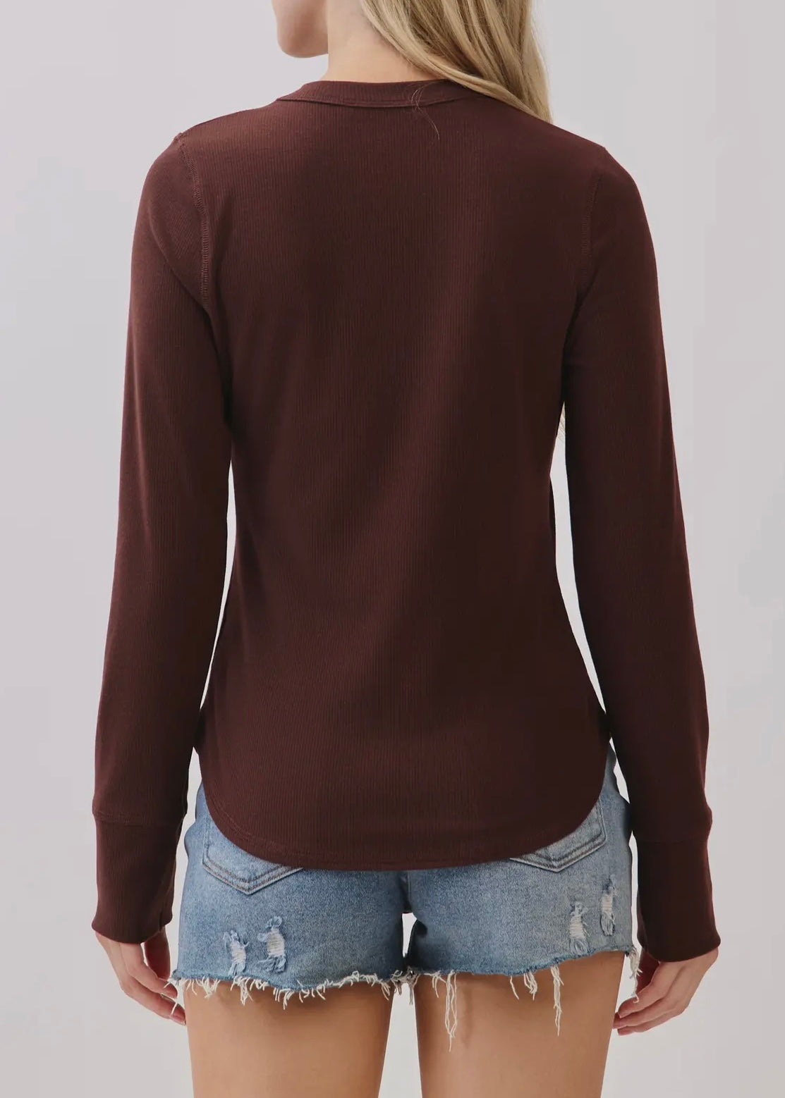 Alma Ribbed Crewneck Top
