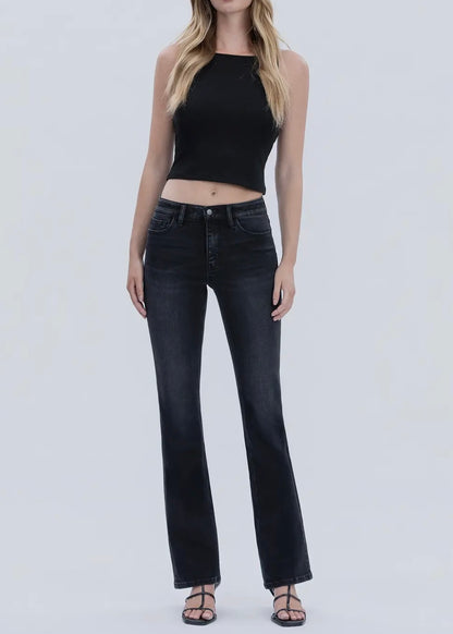 Ovidia High Rise Slim Bootcut Jeans