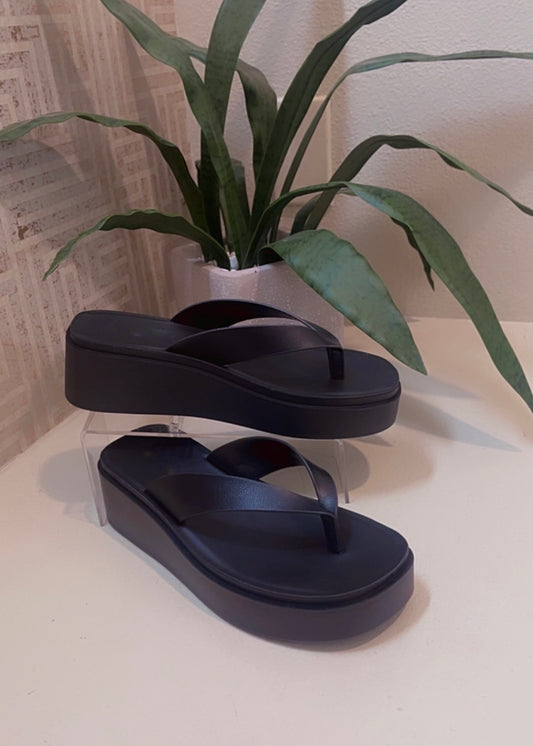 Thong Wedge Sandal