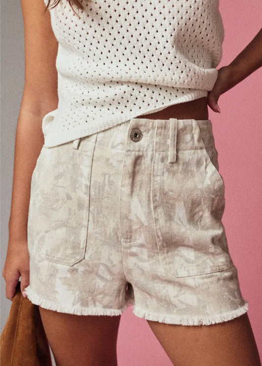 Taylor Camo Wash Denim Shorts