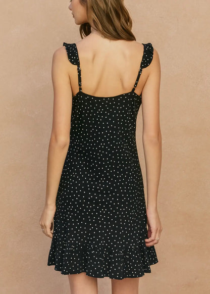 Ditzy Polka Dot Mini Dress
