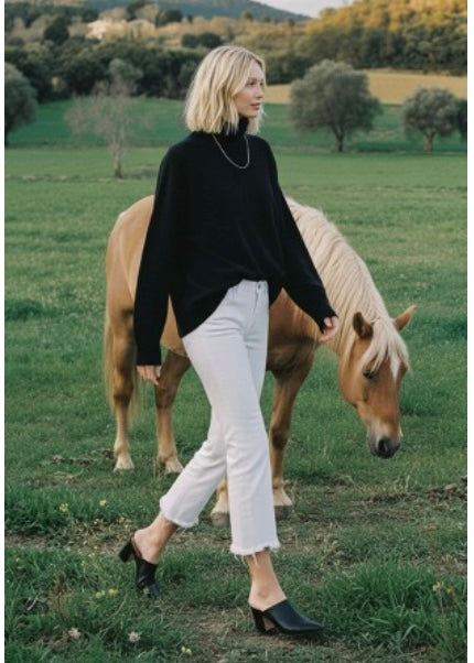 Mel Crop Mid Rise Denim