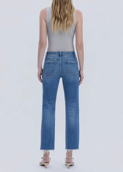 Crop Straight High Rise Jean