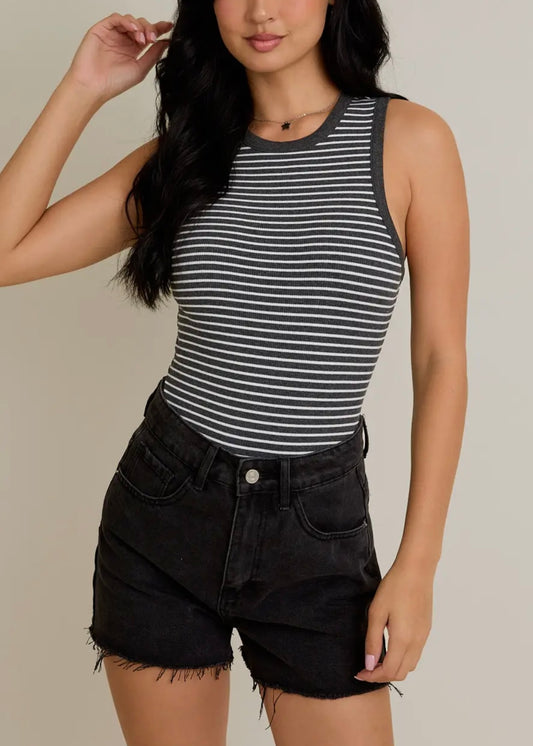 Alix Striped Bodysuit