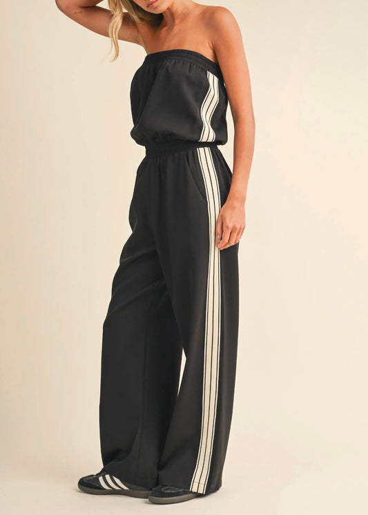 Fast Pace Strapless Jumpsuit