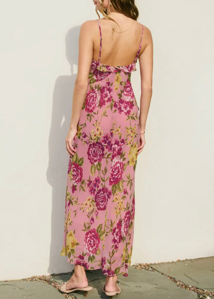 Garden Grace Floral Maxi Dress