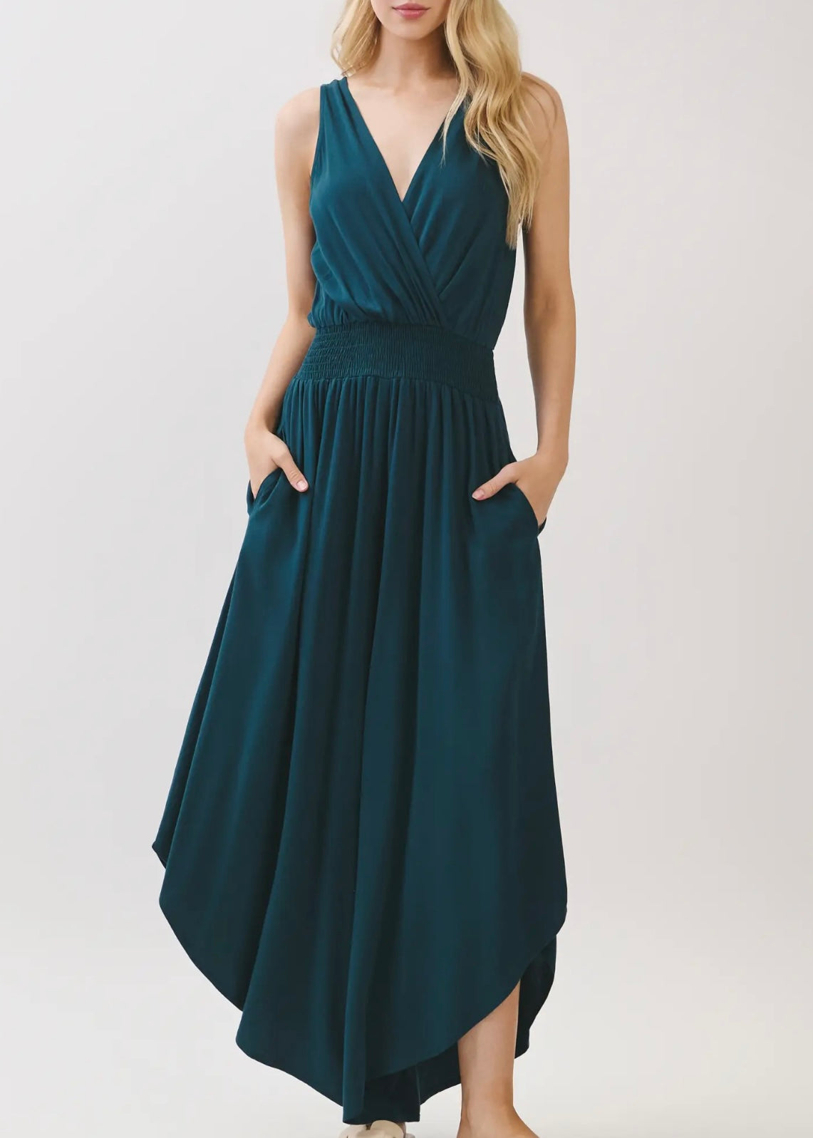 Hazel Waist Smocked Jumpsuit