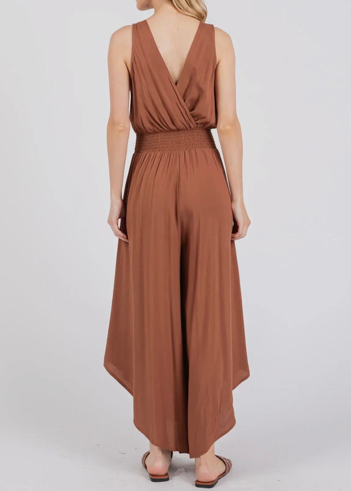 Hazel Waist Smocked Jumpsuit