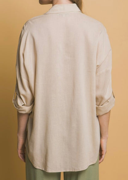 Colette Oversized Linen Shirt