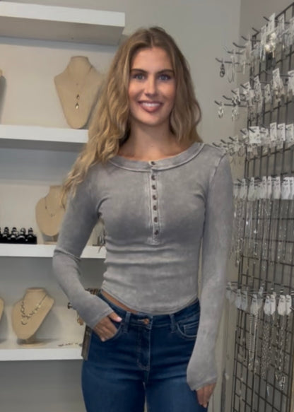 Joyful Bond Henley Top