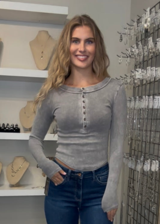 Joyful Bond Henley Top