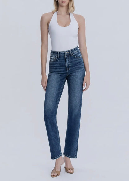 Victoria High Rise Straight Jean