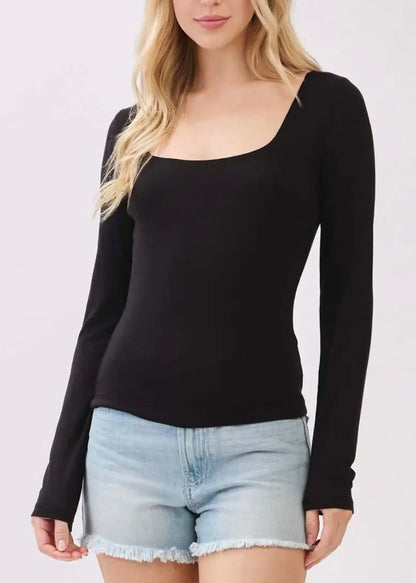 Bailiee Square Neck Long Sleeve