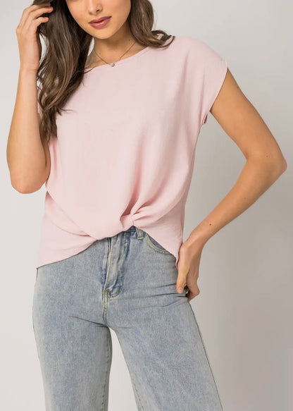Megan Top Twist Hem Detail