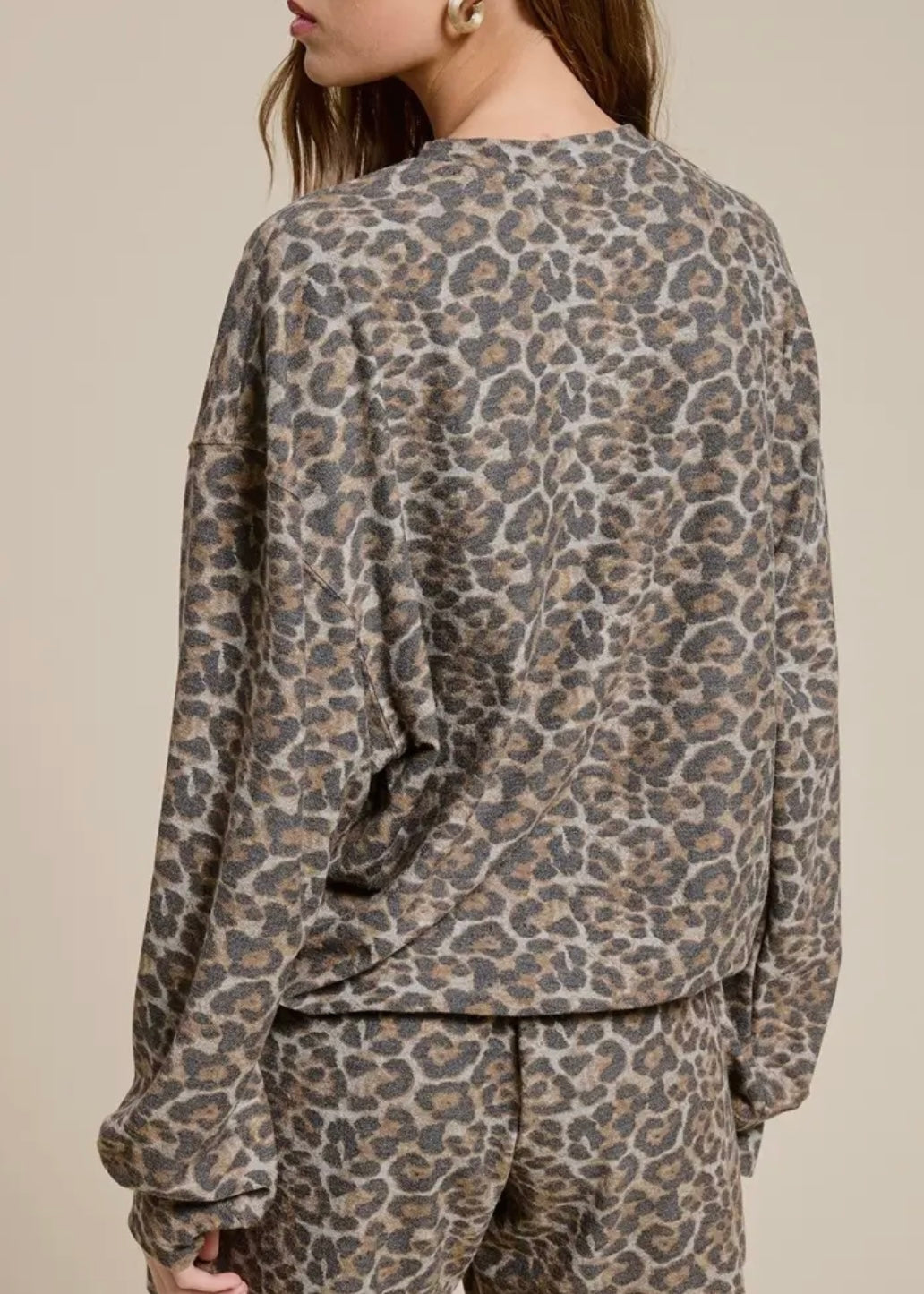 Free Bird Leopard Pullover