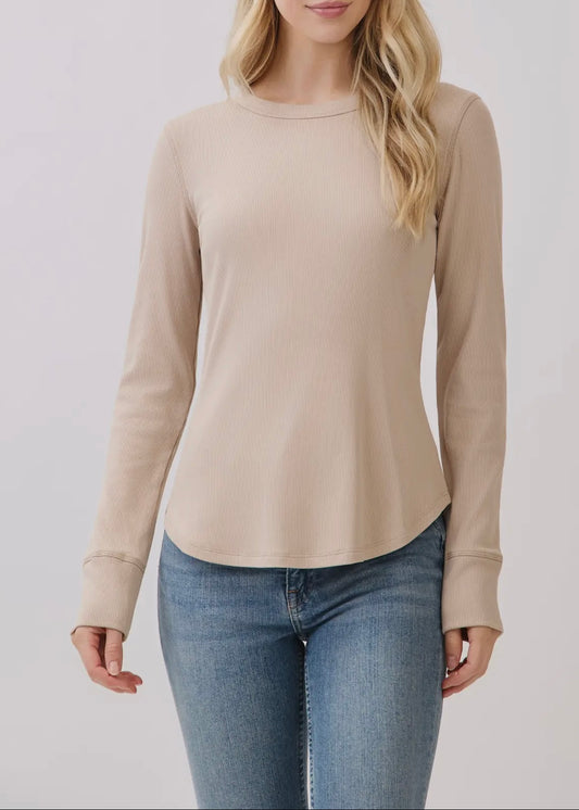 Bette Long Sleeve Ribbed Top