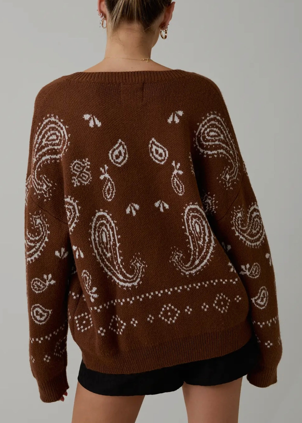 Eleanor Paisley Cardigan Sweater