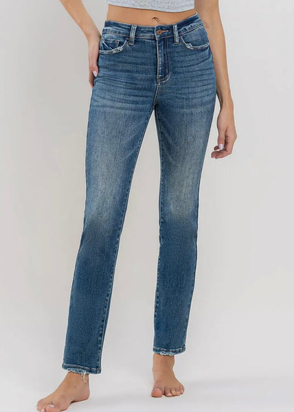 Hailey High Rise Slim Straight