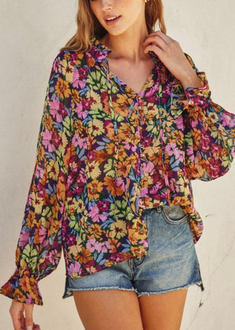 Bustling Bouquet Long Sleeve