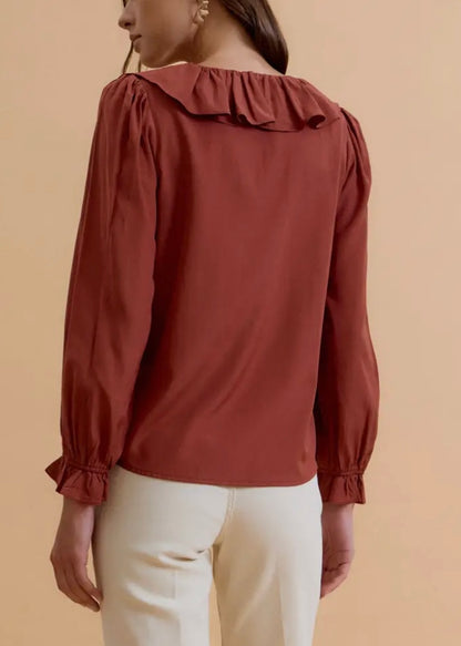 Ciao For Now Ruffled Blouse