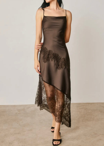Mabel Lace Midi Slip Dress