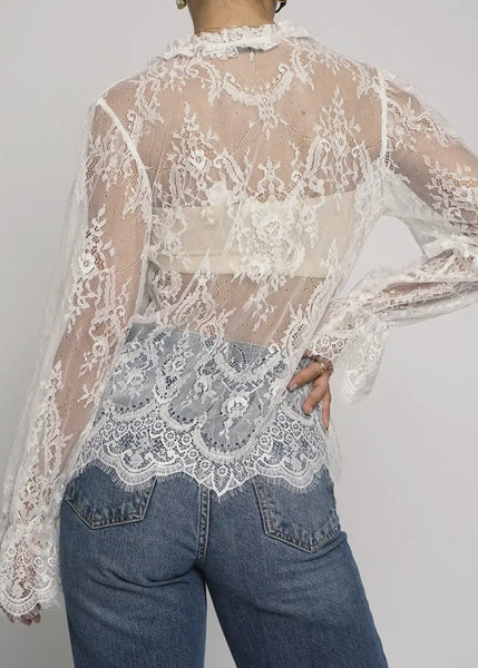 Lana Lace Front Blouse