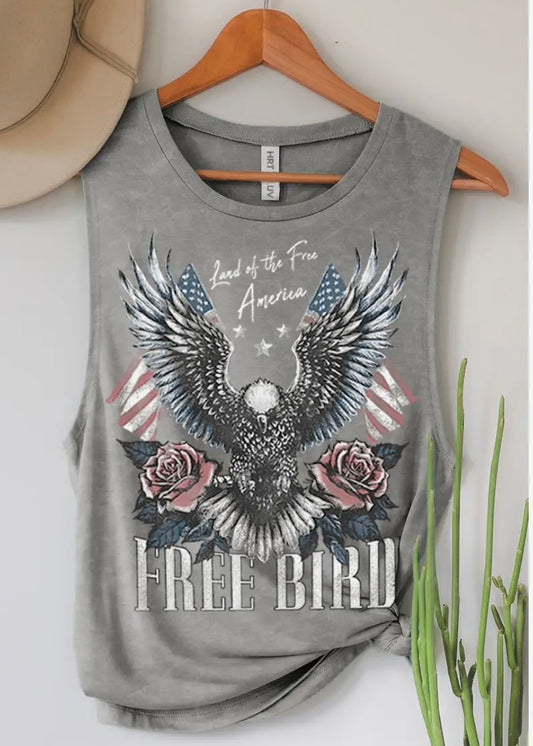 Free Bird Graphic Tank Top