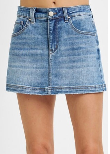 Maebelle Denim Skort