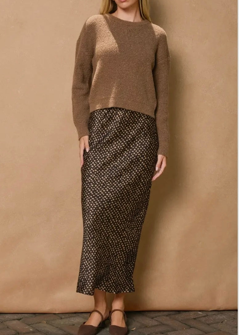 Social Gathering Midi Skirt