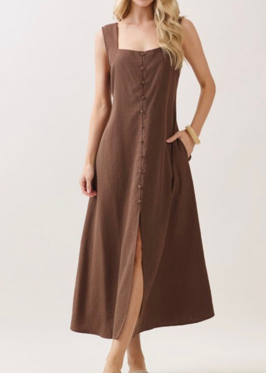 Wrenley Button Down Midi Dress