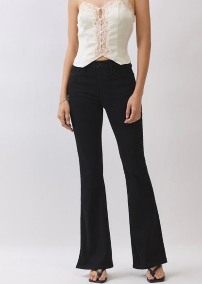 Sanna Mid Rise Flared Jean
