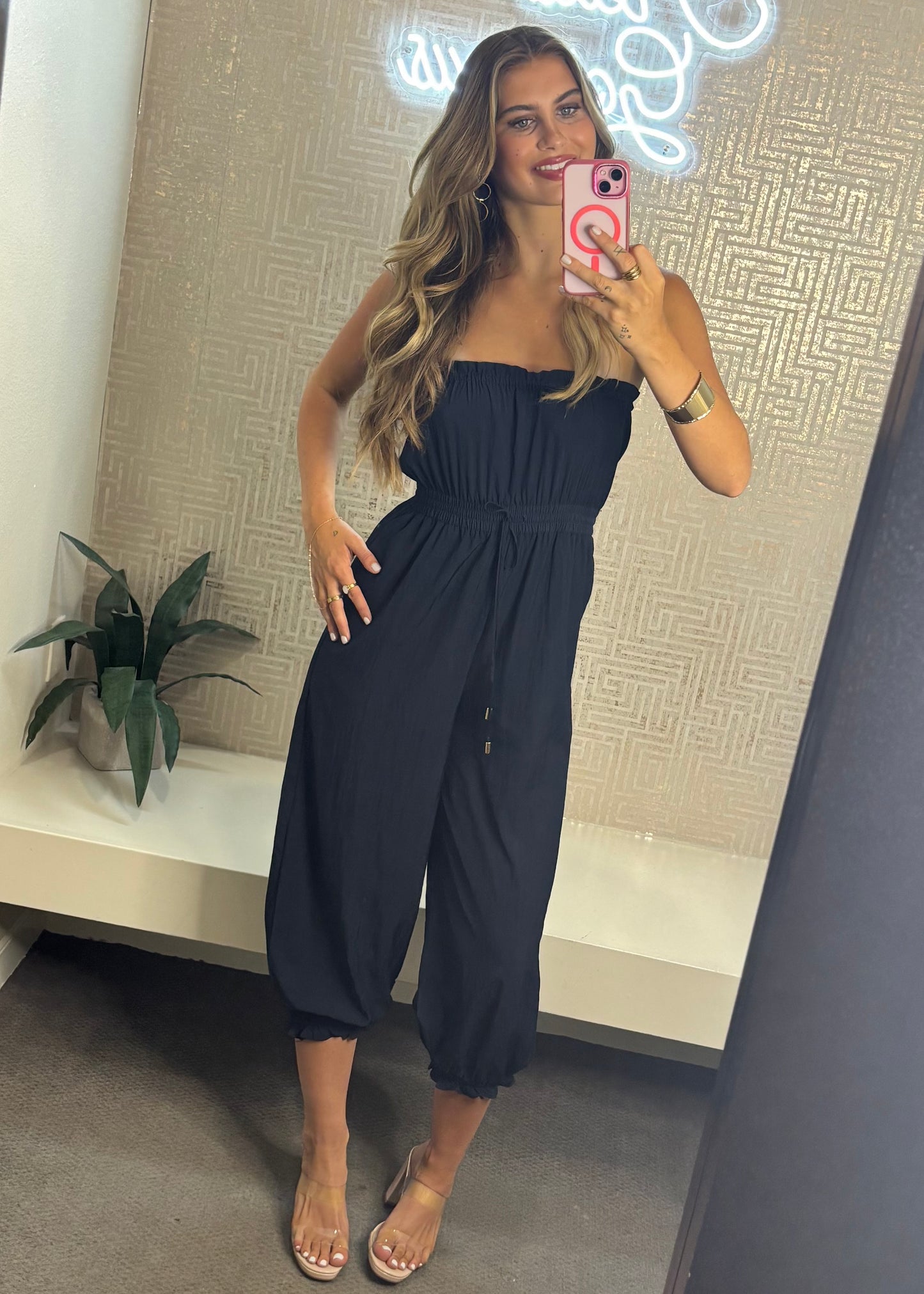 Suzie Strapless Leg Jumpsuit