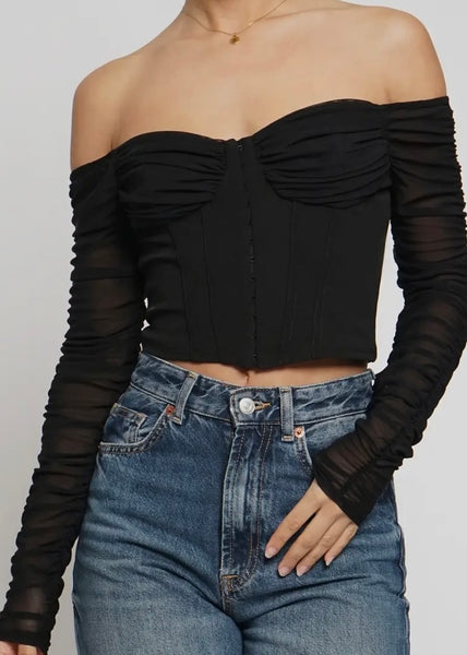 Missy Off The Shoulder Corset Top