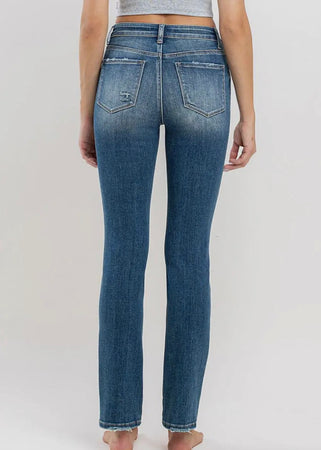 Hailey High Rise Slim Straight