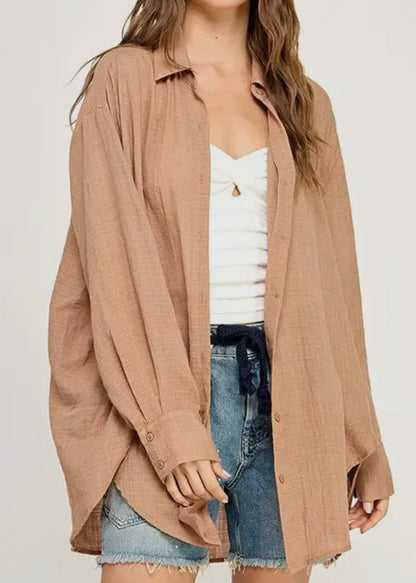 Estelle Button Down Oversized Shirt