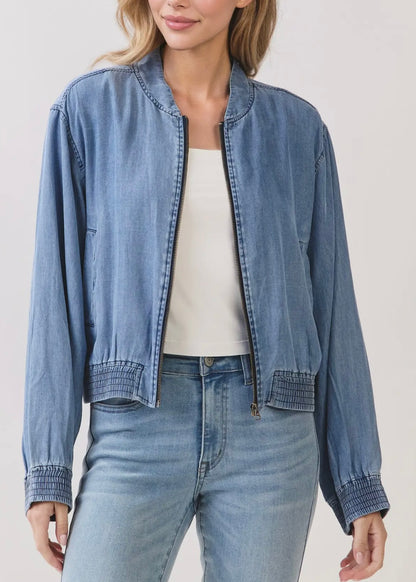 Honeybell Tencel Bomber Jacket