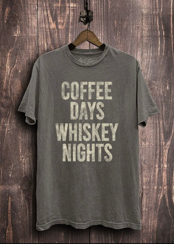 Coffee Days Whisky Nights Graphic