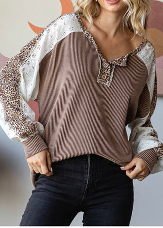 Albany Contrast Lace Top