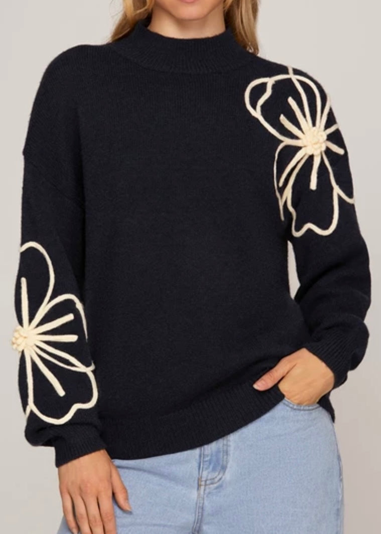 Imperial Flower Detail Sweater