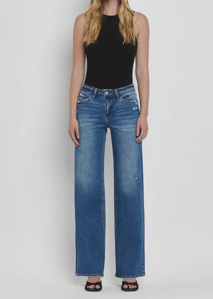 Ella Midrise Wide Leg Jeans