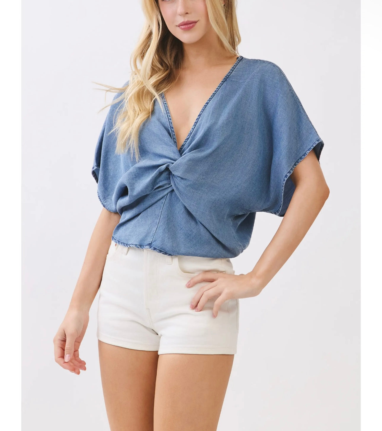 Tyler Tencel V-neck Top