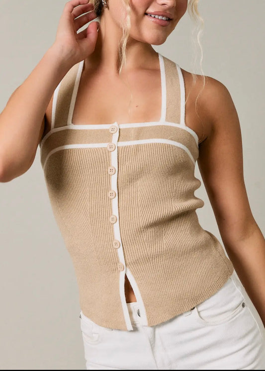 Zia Sweater Ribbed Tank