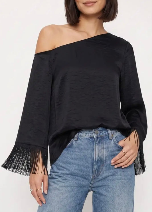Alejandra Fringe Sleeve Blouse
