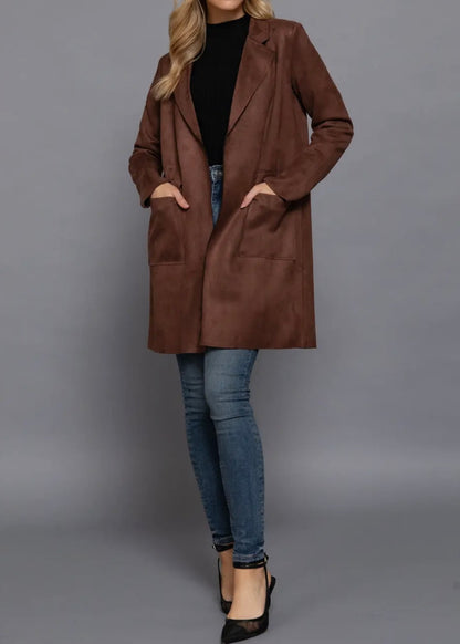 Ellie Open Suede Jacket