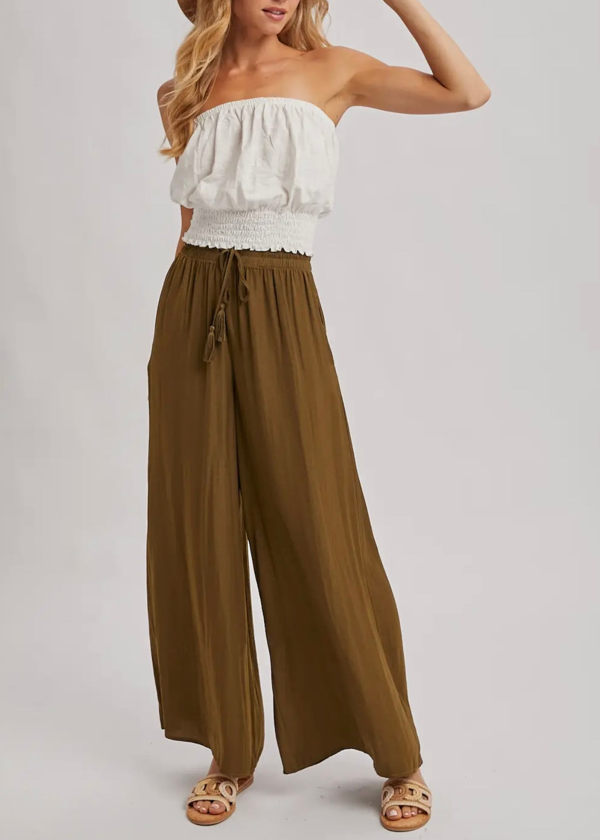 Karina Silky Wide Leg Pants
