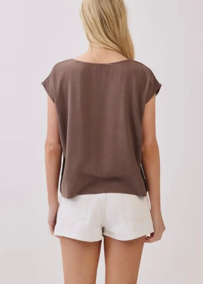 Jollie Boxy Top Round Neck