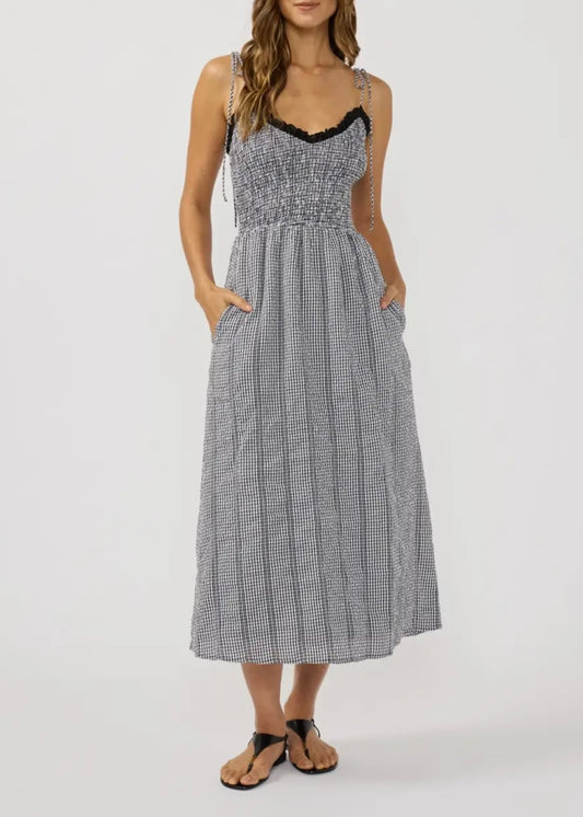 Essie Gingham Midi Dress