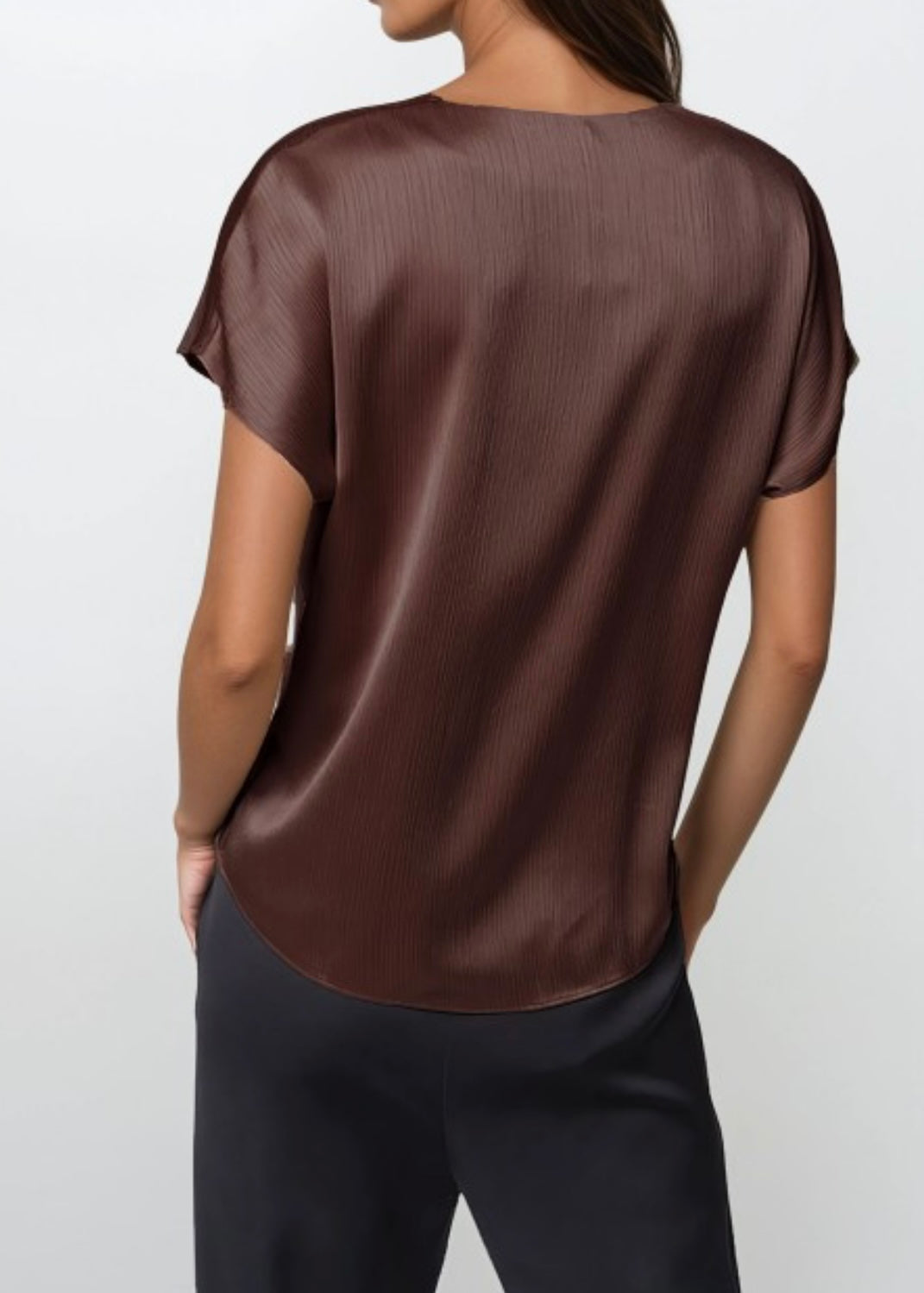 Rosaline Crinkle Satin Blouse