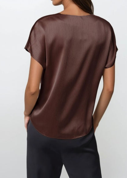 Rosaline Crinkle Satin Blouse