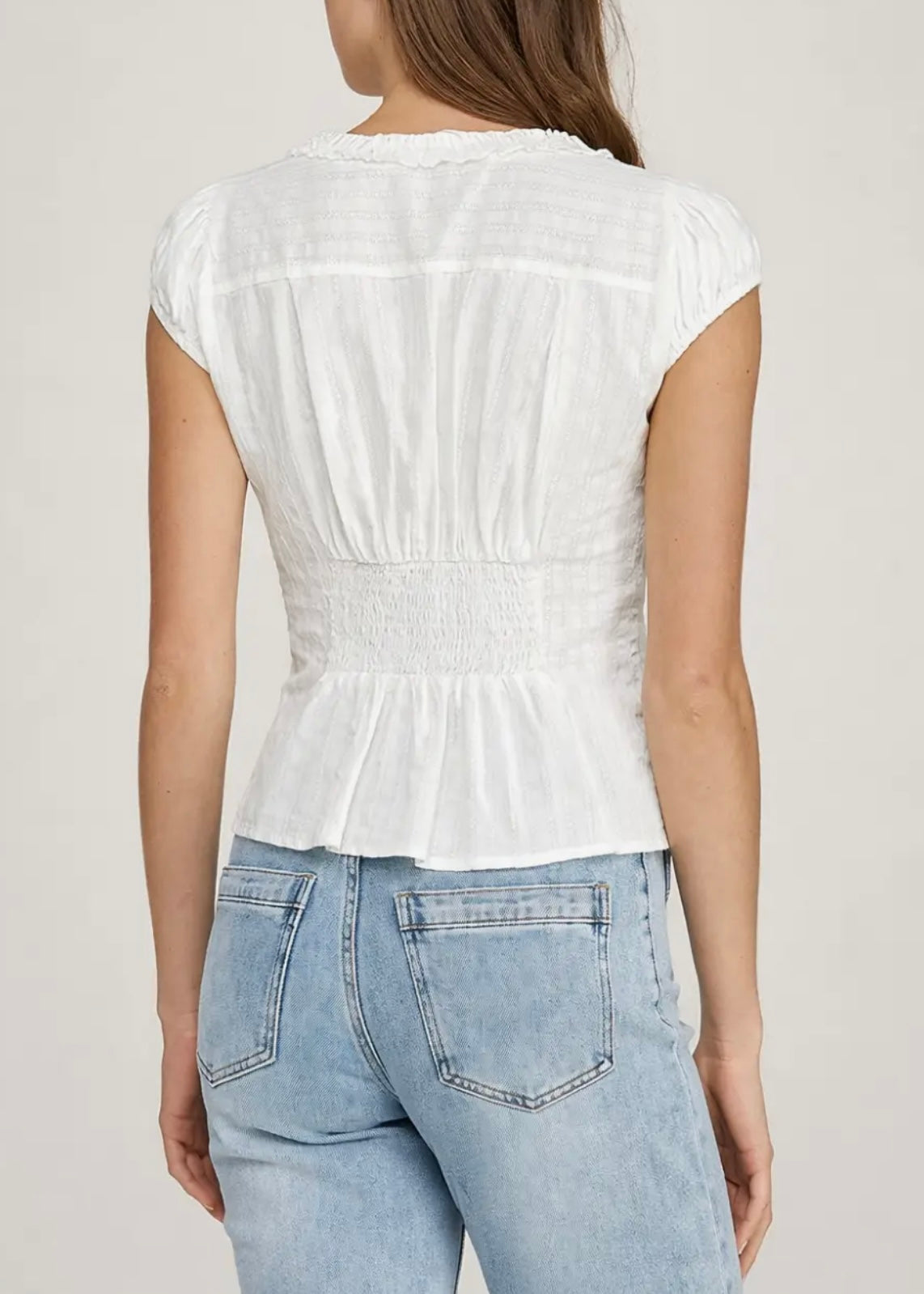 Andreah Ruffle Trim Blouse